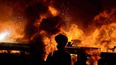 Photo of Several cars damaged in mysterious explosion in Rajouri village