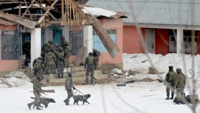 Photo of IED blast in Kulgam, one army man killed, three injured