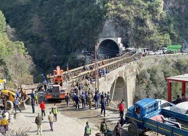 Photo of Srinagar-Jammu highway: Damaged portion at Kela Morh, Ramban repaired, Bailey Bridge De-launched: NHAI