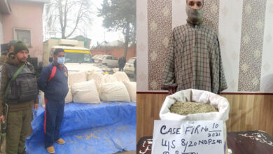 Photo of Police arrests 02 drug peddlers in Awantipora and Kulgam; contraband substances recovered