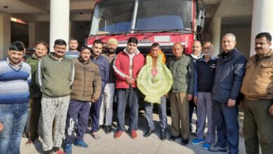 Photo of Farewell accorded on Incharge Fire Station Mubarak Mandi