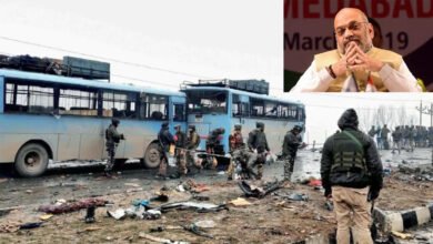 Photo of Amit Shah, other BJP Leaders paid tribute to those killed in Lethpora attack