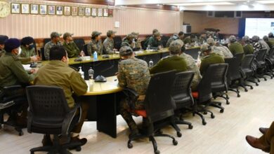 Photo of IGP Kashmir interacts with probationary IPS Officers at PCR Kashmir