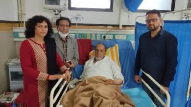 Photo of Panthers President Prof.Bhim Singh admitted in Super Speciality Hospital, Jammu