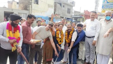 Photo of Randhawa, Aulakh kick-starts blacktopping at ward no 5, Satwari