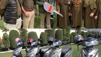 Photo of Bandipora Police handed over Scooties to Incharge Women Help Desks