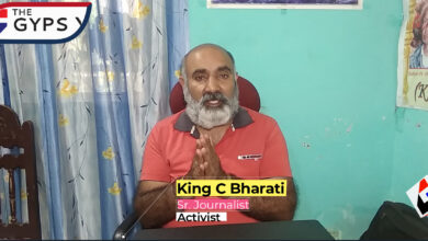 Photo of King C Bharati talks about the harassment meted out to Junior Engineers and Junior Assistants of PM Package in Valley