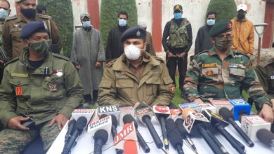 Photo of Two newly recruited Al-Badar militants, 3 OGWS arrested in Handwara: Police