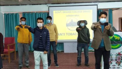 Photo of GDC Drass celebrates World No Tobacco Day