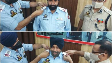 Photo of Pipping Ceremony for Promoted Officials of Traffic Police City Jammu held