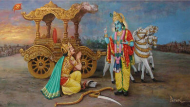 Photo of God revealed Vedas Lord Krishna in Bhagavad Gita Chapter 3