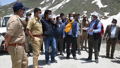 Photo of CEC Feroz Khan takes stock of construction works on eastern portal of Zojila Tunnel, finalizes location for construction of welcome gate by KDA