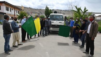 Photo of Director RDD flags off waste management vehicles for 6 blocks