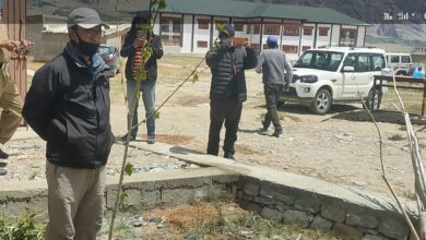 Photo of EC Phunsok Tashi kick starts plantation drive by GMDC, Forest Department Zanskar 