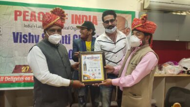 Photo of EC Syed Abbas conferred with Vishva Shanti Global Award, 2021 by Peace of India   