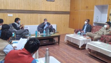 Photo of LAHDC Executive Council led by CEC Feroz Khan discuss various issues of Kargil District with Advisor Umang Narula