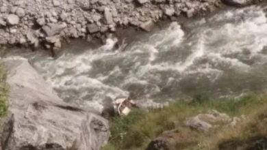 Photo of Five dead, one injured as passenger cab plunges in gorge in Ramban