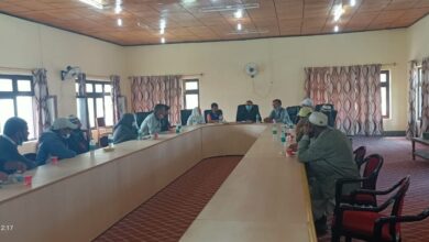 Photo of SDM Drass discusses COVID-19 Vaccination measures for left out beneficiaries with PRI members, officers of Health Department