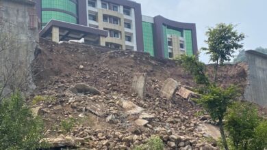 Photo of Sangarsh Movement raises  concern over the collapse of basic front foundation wall of GMC Rajouri