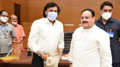 Photo of Vaid called on BJP Chief JP Nadda, invited him to visit J&K soon 