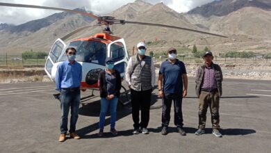 Photo of General Manager Pawan Hans visits Zanskar to see feasibility for developing heliport