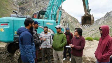 Photo of EC Tashi takes stock of debris clearance on Zanskar National Highway