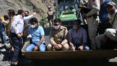 Photo of CEC Feroz Khan visit Khawos, other flash flood affected villages in Suru area