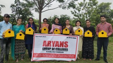 Photo of Aryans students turn saviours for various species of birds