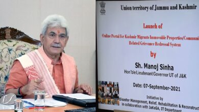 Photo of Nearly 60,000 families migrated from Kashmir valley during turmoil: LG Manoj Sinha   