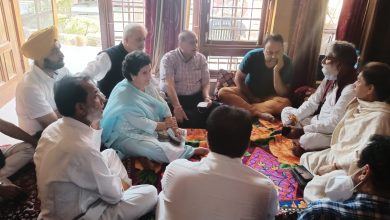 Photo of NC delegation visits slain teacher Deepak Chand’s residence; offer condolences