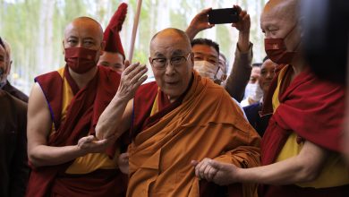 Photo of His Holiness 14th Dalai Lama arrives in Leh