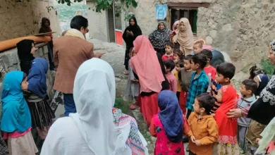 Photo of Programme Officer, ICDS Kargil, Imteeaz Kacho visits Anganwadi Centre Tumail Colony