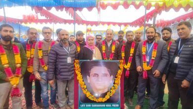 Photo of Martyr Sarwanand Koul Premi’s 99th birth anniversary observed with great enthusiasm at Soaf School; KP Colony, Vessu