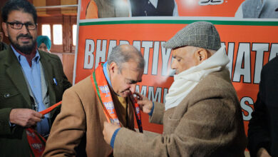 Photo of Javid Kakroo joins BJP alongwith his supporters in Srinagar