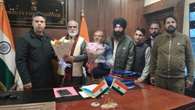 Photo of M.K. Yogi Calls on New Anantnag Deputy Commissioner, Discusses Key Public Issues